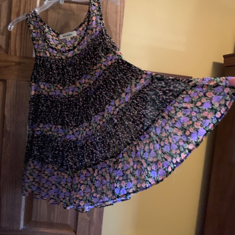 Steve Madden Summer Floral Tunic Blouse